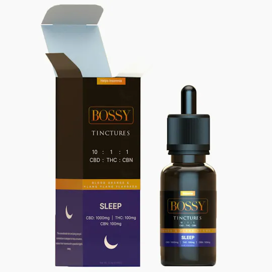 Bossy - Bossy | Sleep 10:1:1 | Tincture | 1000mg:100mg:100mg - 1