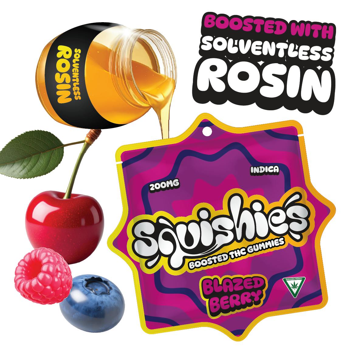 Squishies - Squishies | Blazed Berry Gummies | 200mg | 10ct | 20mg/ea - 1