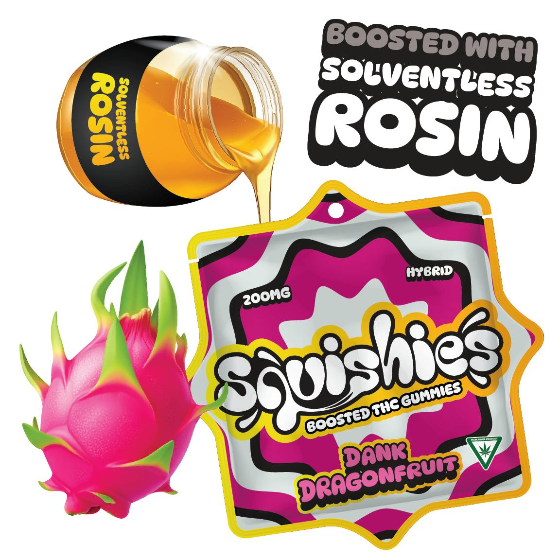 Squishies - Squishies | Dank Dragonfruit Gummies | 200mg | 10ct | 20mg/ea - 1