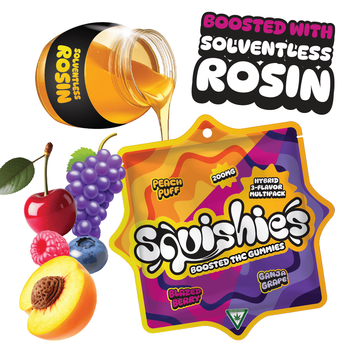 Squishies - Squishies | Hybrid Variety Gummies | 200mg | 10ct | 20mg/ea - 1