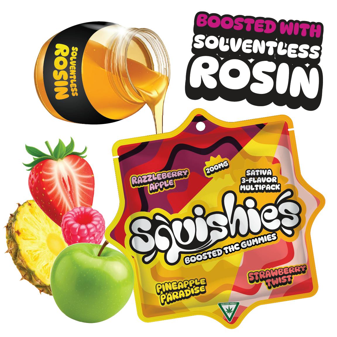 Squishies - Squishies | Sativa Variety Gummies | 200mg | 10ct | 20mg/ea - 1