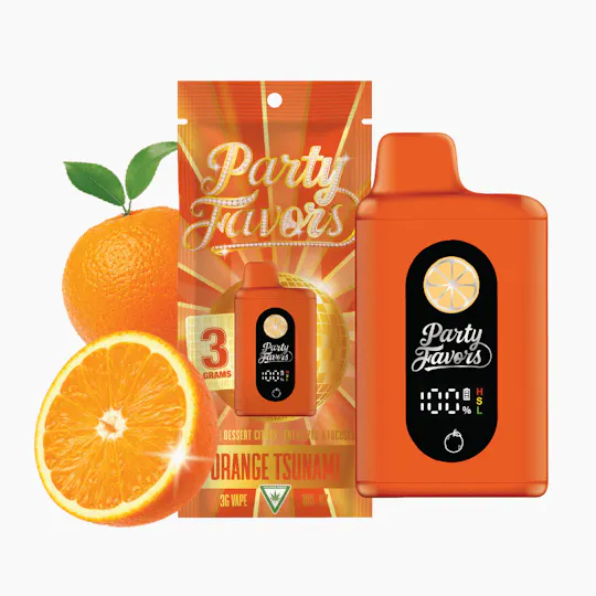 Party Favors - Party Favors | Orange Tsunami | Juicebox Disposable | 3g - 1