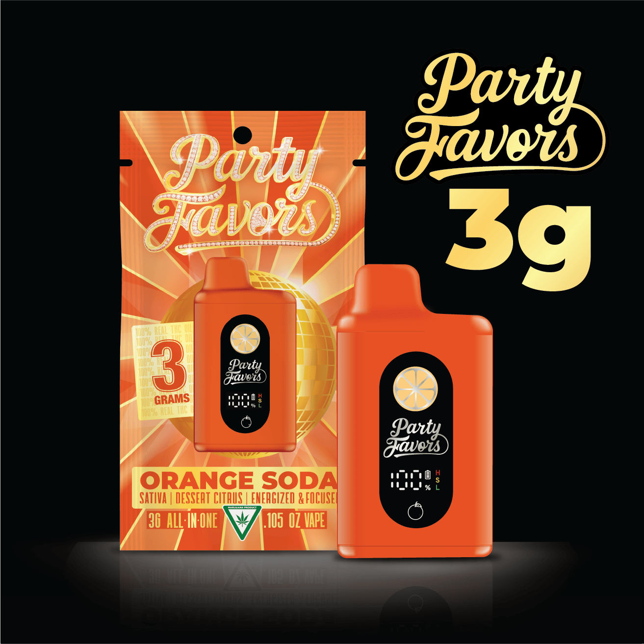 Party Favors - Party Favors | Orange Soda | Juicebox Disposable | 3g - 1
