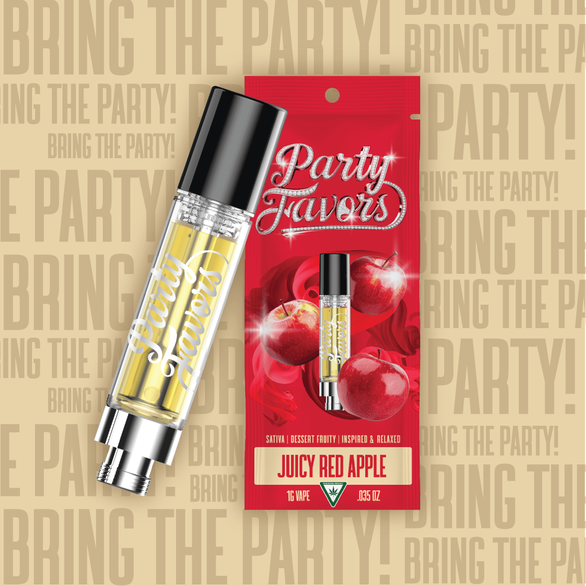 Party Favors - Party Favors | Juicy Red Apple | Cartridge | 1g - 1