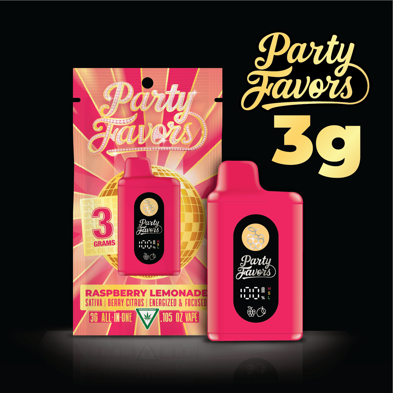 Party Favors - Party Favors | Raspberry Lemonade | Juicebox Disposable | 3g - 1