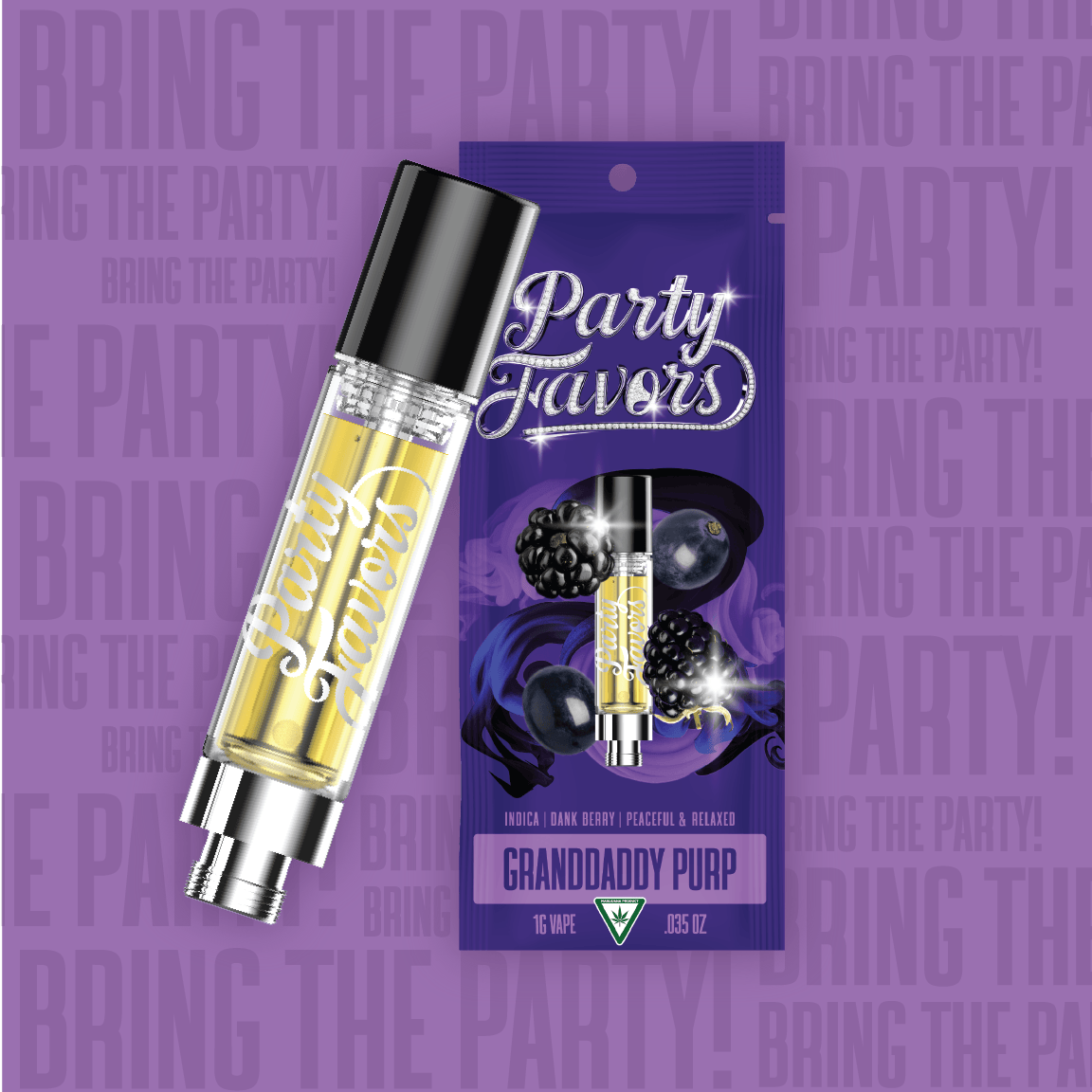 Party Favors - Party Favors | Grand Daddy Purp | Cartridge | 1g - 1