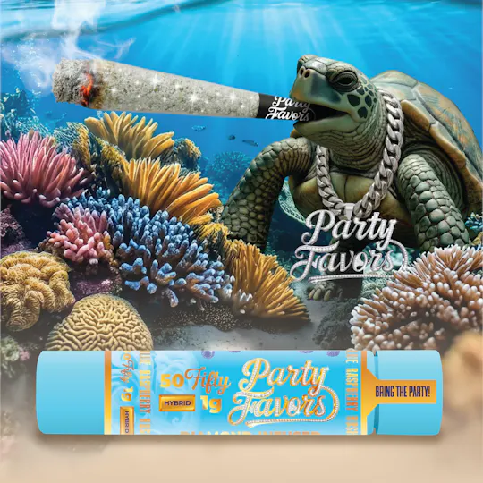 Party Favors - Party Favors | Blue Raspberry Rush | Diamond Infused Joint | 1g - 1