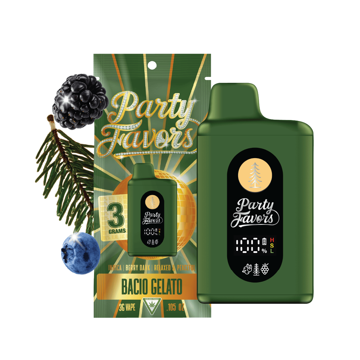 Party Favors - Party Favors | Bacio Gelato | Juicebox Disposable | 3g - 1