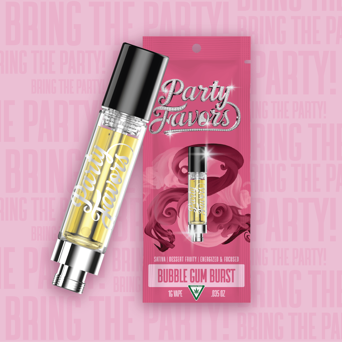 Party Favors - Party Favors | Bubble Gum Burst | Cartridge | 1g - 1