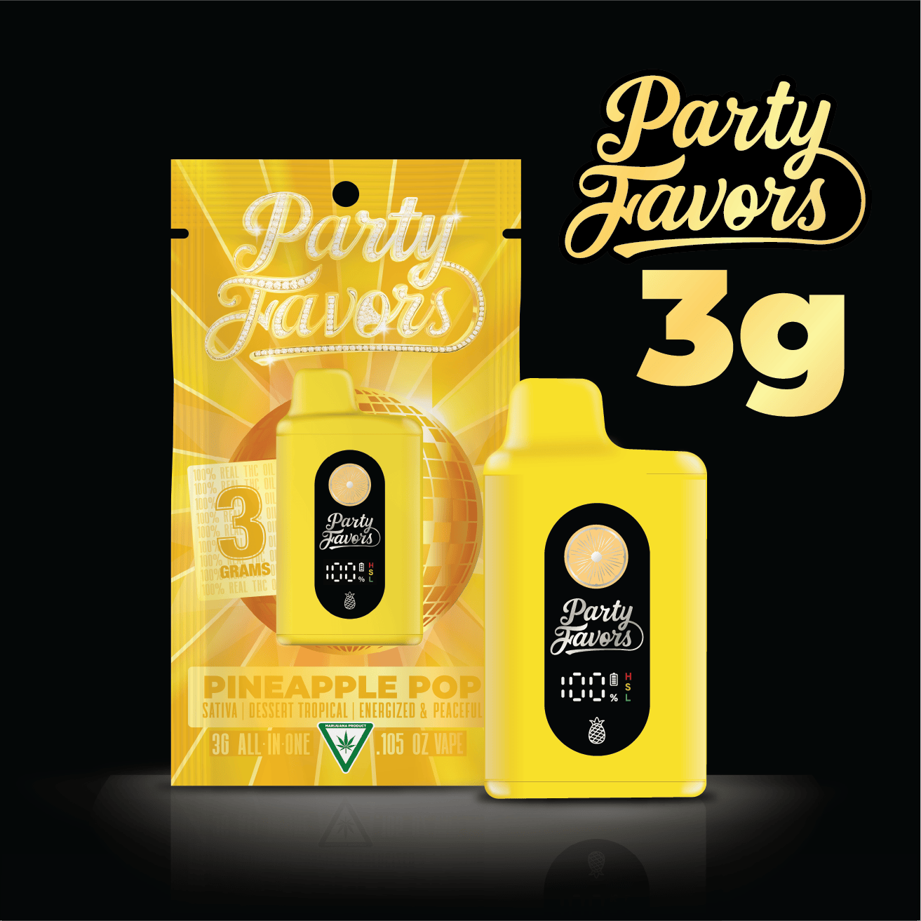 Party Favors - Party Favors | Pineapple Pop | Juicebox Disposable | 3g - 1