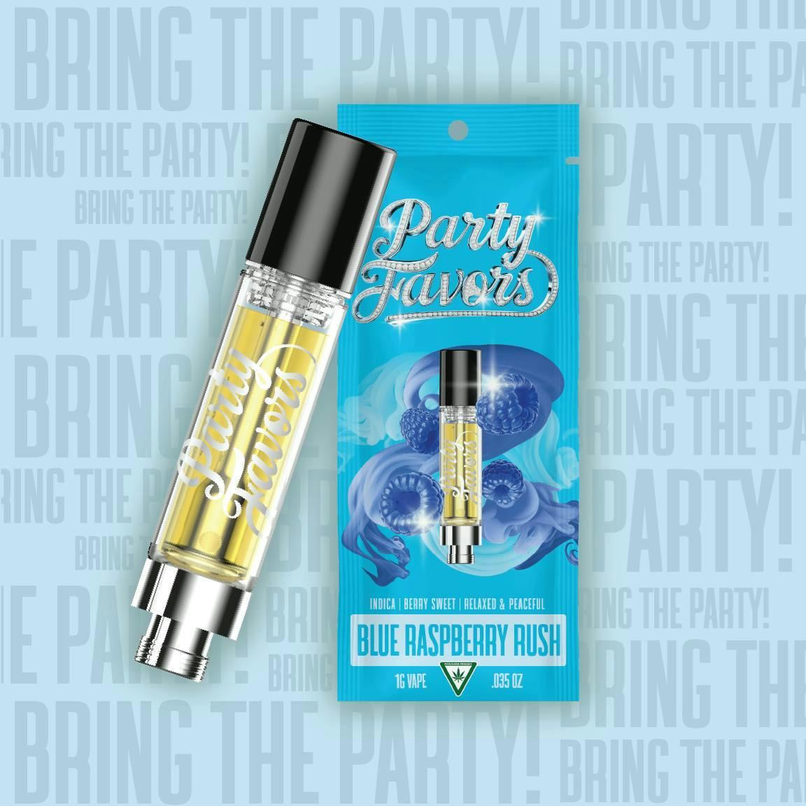 Party Favors - Party Favors | Blue Raspberry Rush | Cartridge | 1g - 1