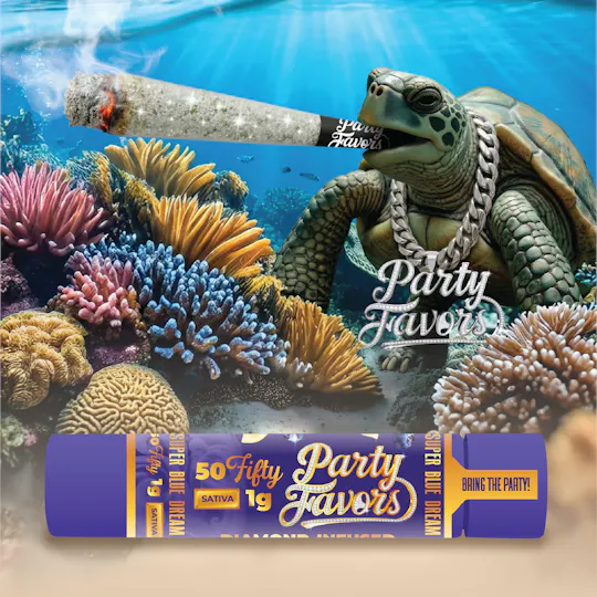 Party Favors - Party Favors | Super Blue Dream | Diamond Infused Joint | 1g - 1