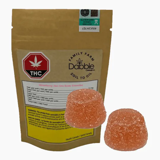 Dabble Cannabis Co. - Dabble Cannabis Co | Strawberry Jam Gummies | 10mg | 2ct | 5mg/ea - 1