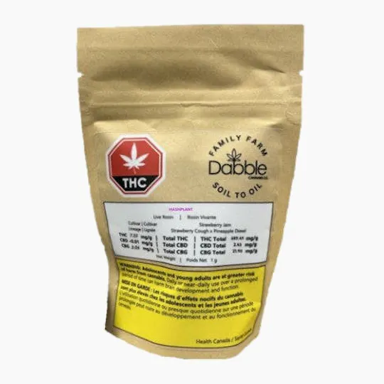 Dabble Cannabis Co. - Dabble Cannabis Co | Hashplant | Live Rosin | 1g - 1