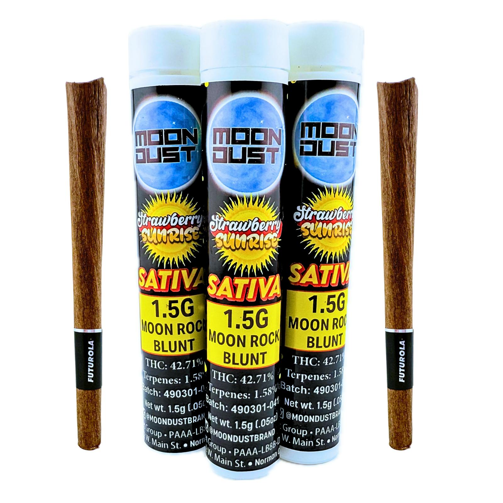 MOON DUST - Moon Rock | Strawberry Sunrise | Infused Blunt | 1.5g - 1