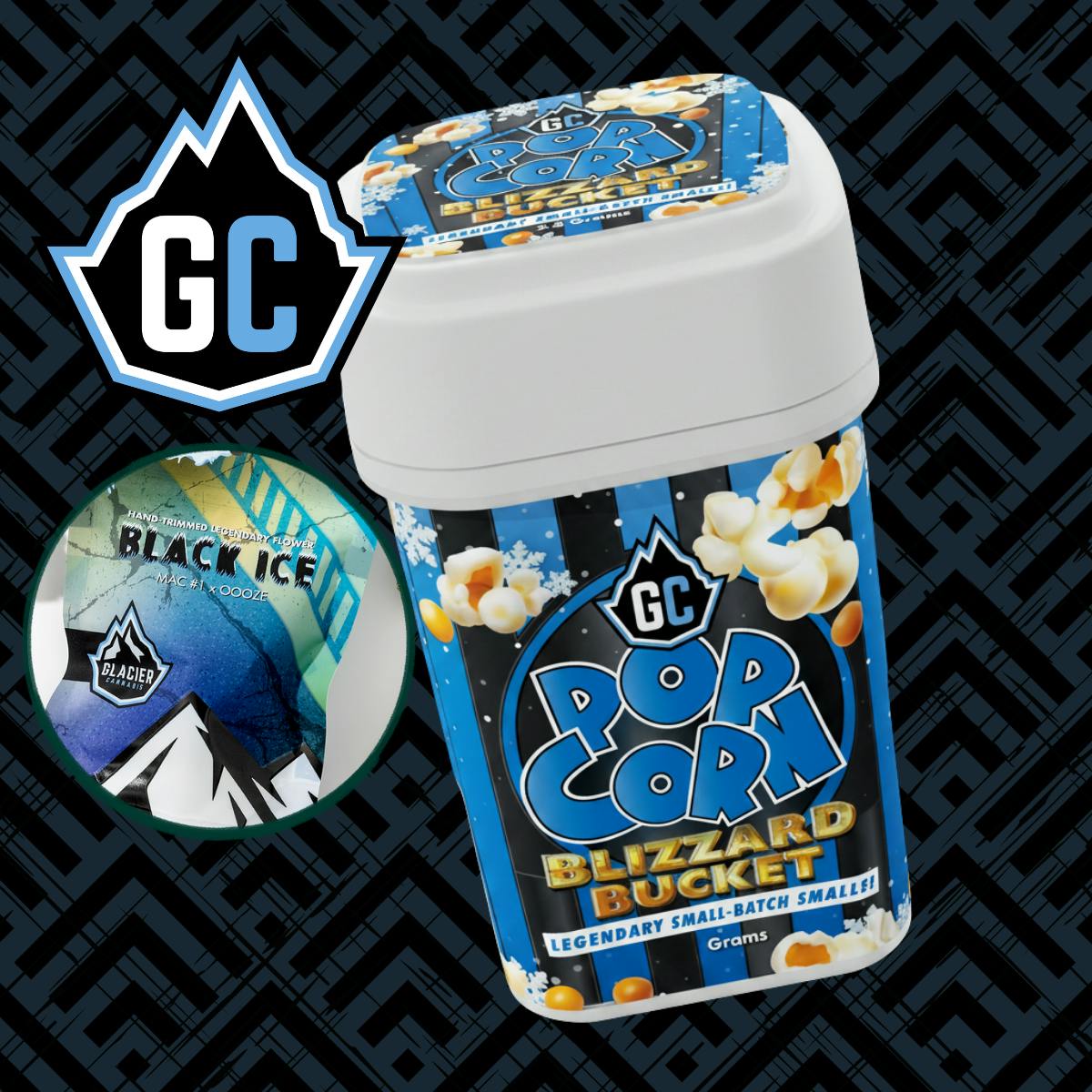 Glacier Cannabis - Glacier Cannabis | Black Ice | Blizzard Buckets | 28g - 1