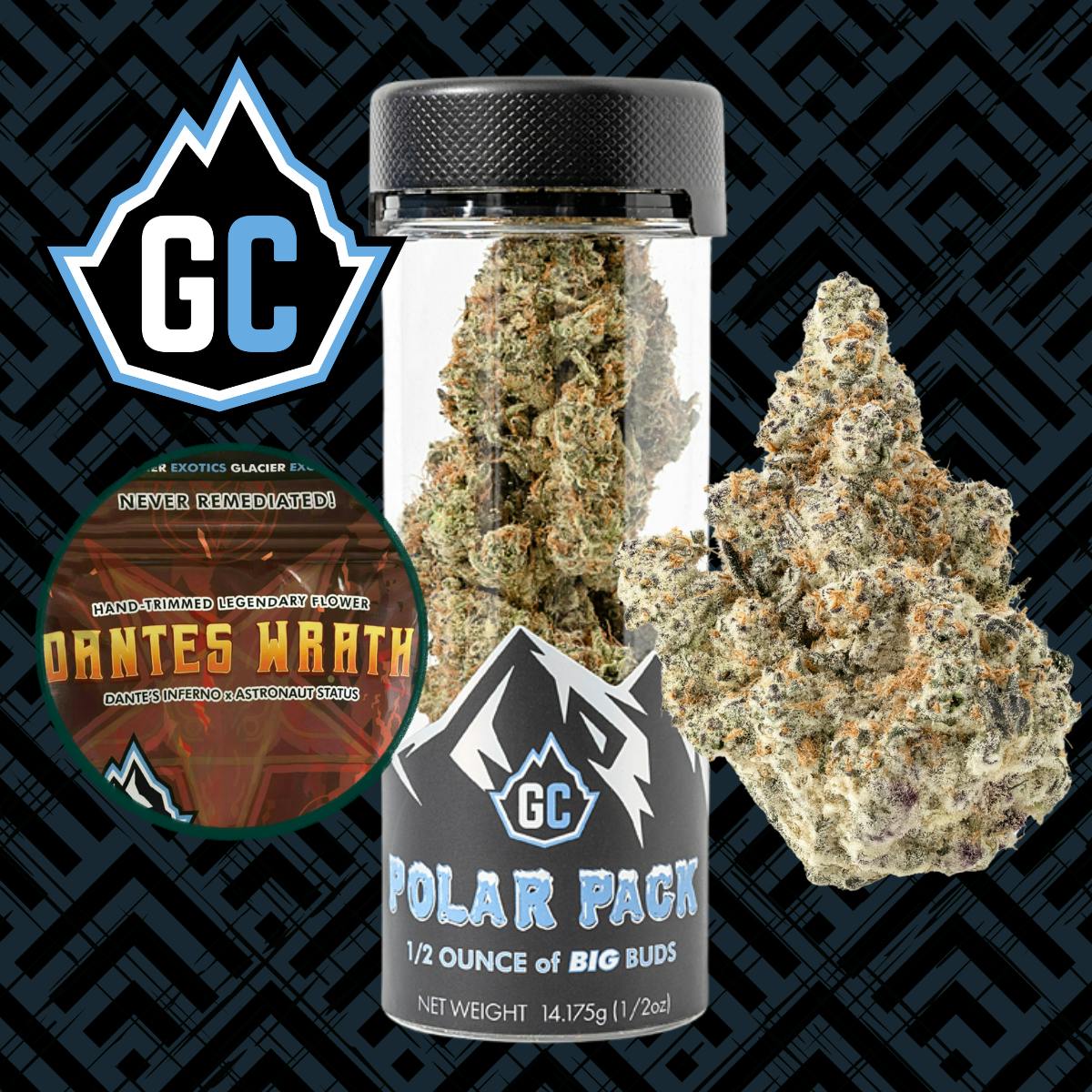 Glacier Cannabis - Glacier Cannabis | Dante's Wrath | Polar Packs | 14g - 1