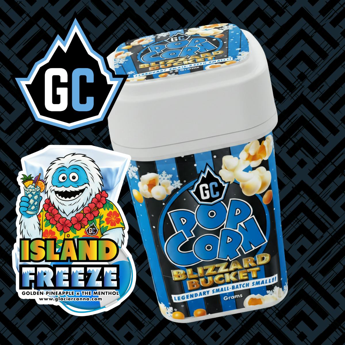 Glacier Cannabis - Glacier Cannabis | Island Freeze | Blizzard Buckets | 28g - 1