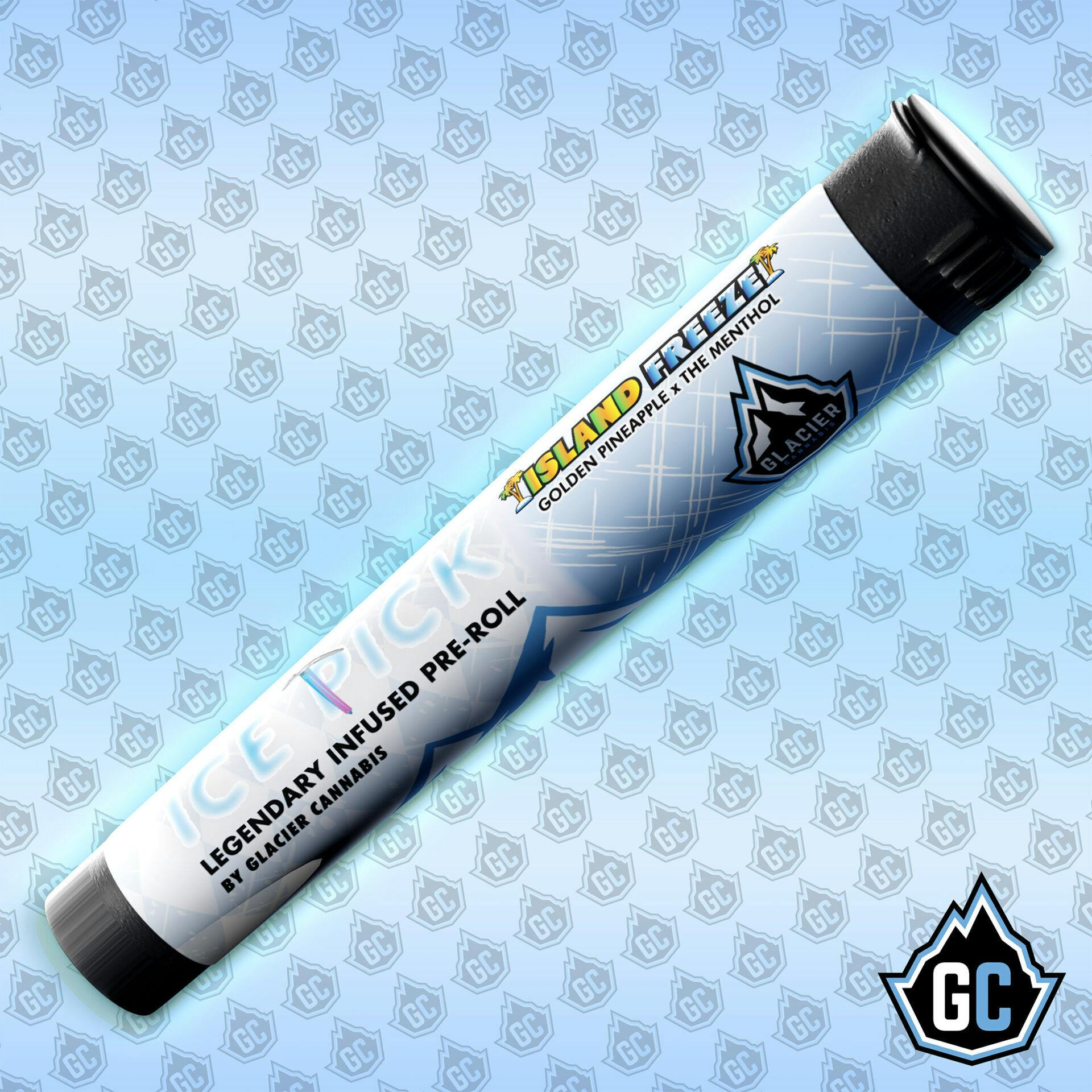 Glacier Cannabis - Glacier Cannabis | Island Freeze | Infused Joint | 1g - 1