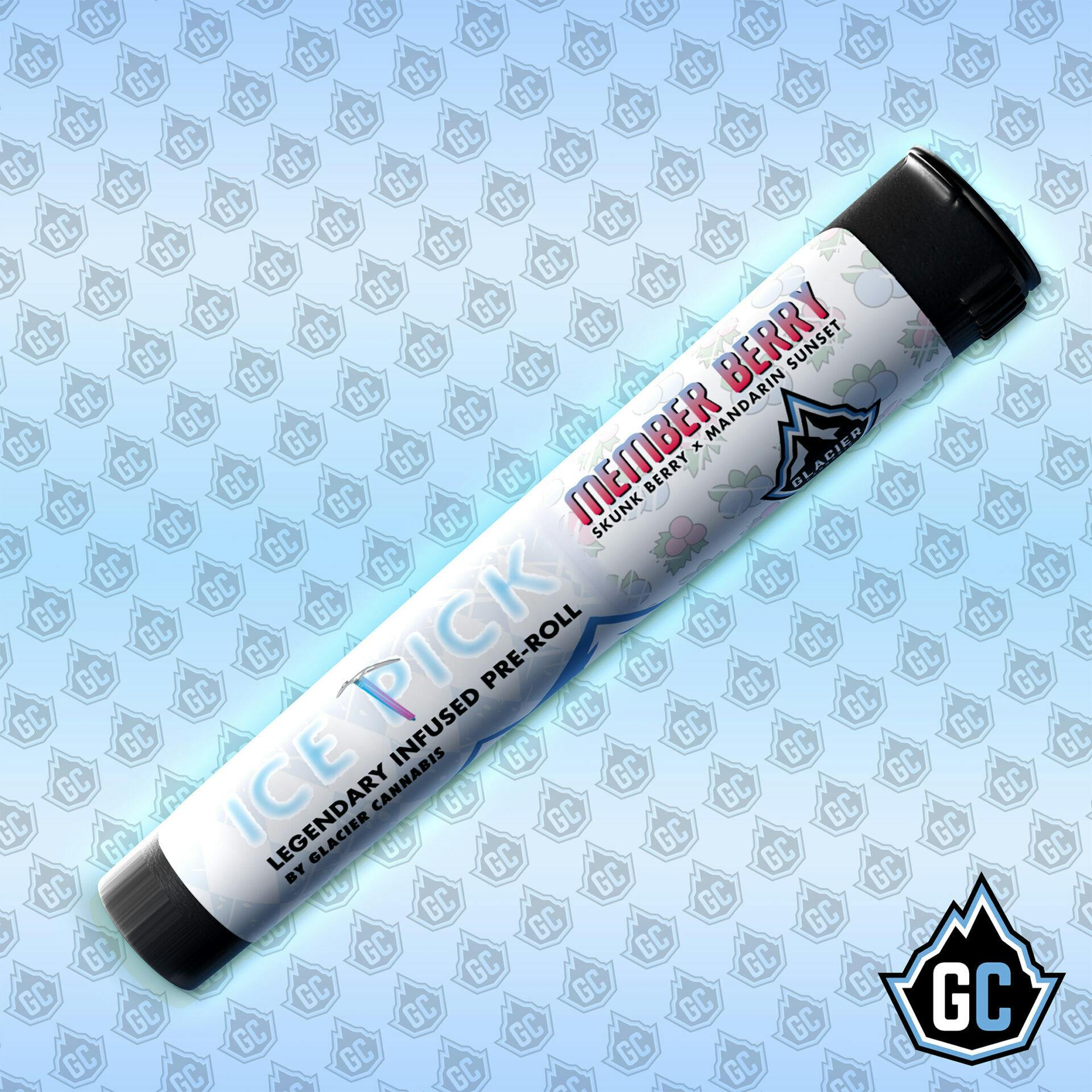 Glacier Cannabis - Glacier Cannabis | Member Berry | Infused Joint | 1g - 1