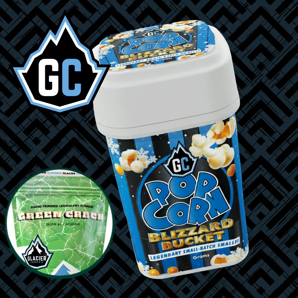 Glacier Cannabis - Glacier Cannabis | Green Crack | Blizzard Buckets | 28g - 1