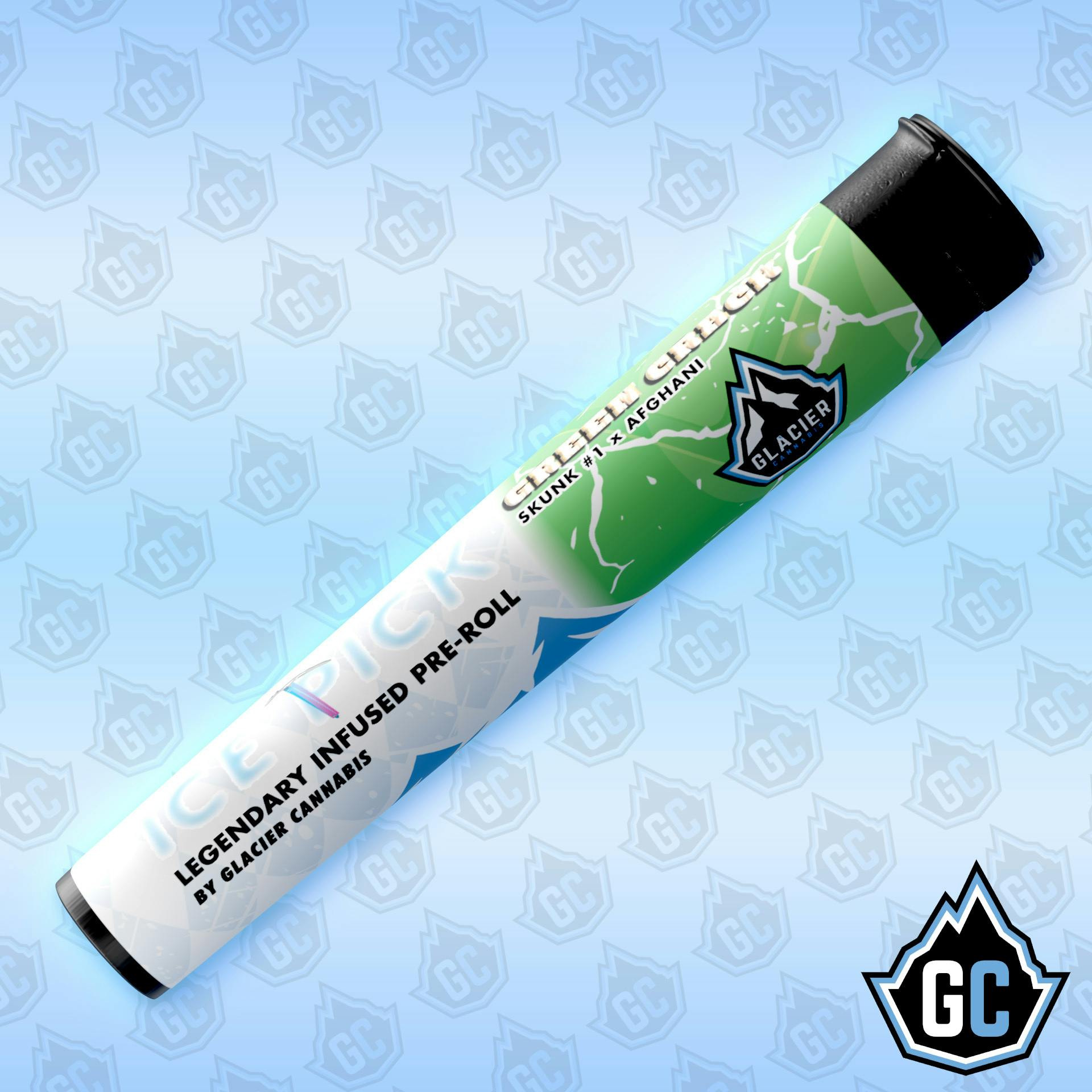 Glacier Cannabis - Glacier Cannabis | Green Crack | Infused Joint | 1g - 1