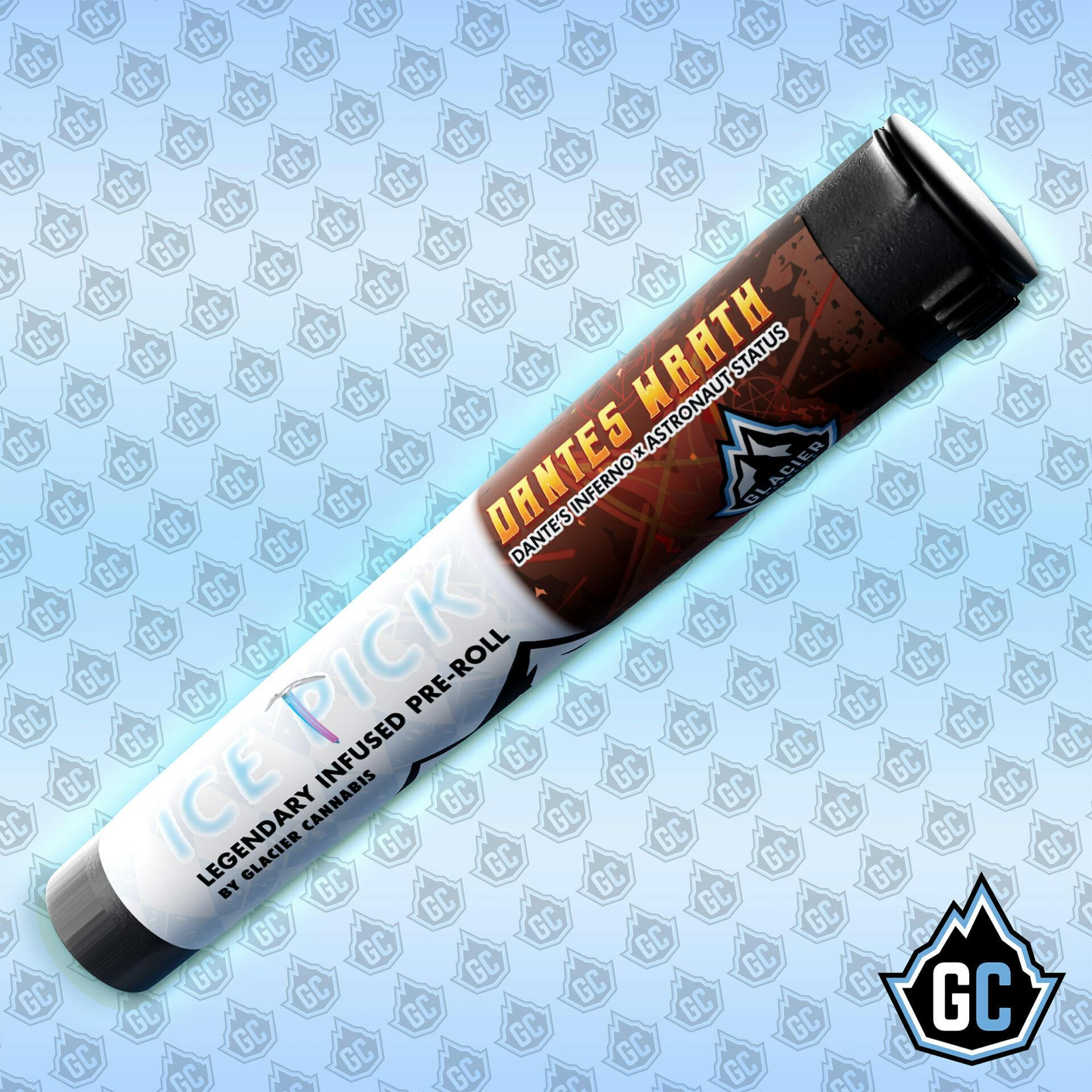 Glacier Cannabis - Glacier Cannabis | Dante's Wrath | Infused Joint | 1g - 1