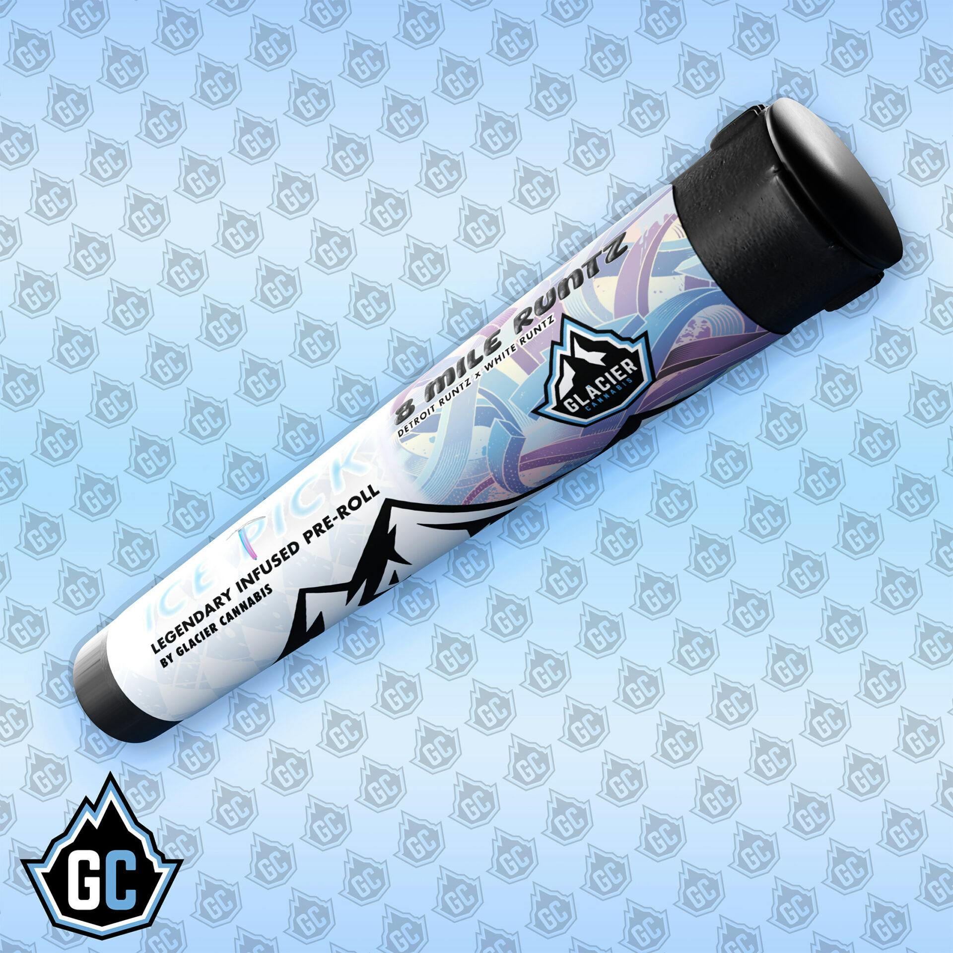 Glacier Cannabis - Glacier Cannabis | 8 Mile Runtz | Infused Joint | 1g - 1