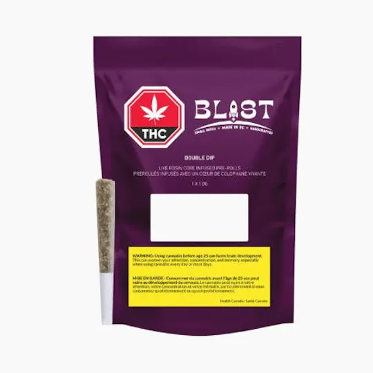 Blast - Blast | Double Dip | Live Rosin Infused Joint | 1g - 1