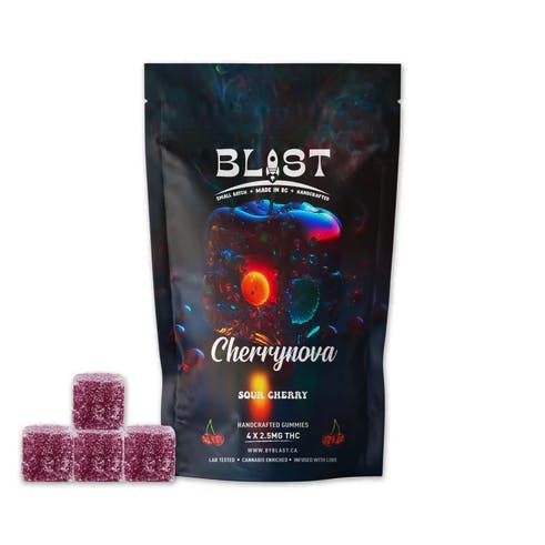 Blast - Blast | Cherrynova Sour Cherry Gummies | 10mg | 4ct | 2.5mg/ea - 1
