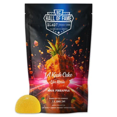 Blast - Blast | LA Kush Cake Sour Pineapple Live Rosin Gummy | 10mg - 1