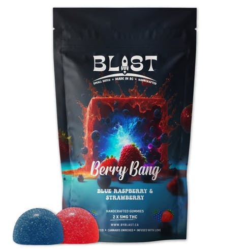 Blast - Berry Bang Blue Raspberry & Strawberry Gummies | 10mg | 2ct | 5mg/ea - 1