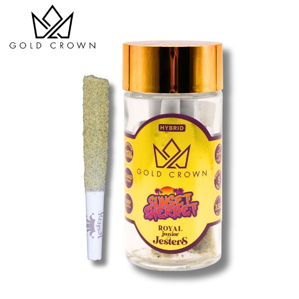 Gold Crown - Gold Crown | Sunset Sherbert | Infused Joints | 0.7g each | 5ct - 1