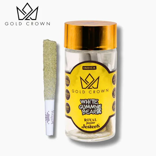 Gold Crown - Gold Crown | White Gummy Bear | Infused Joints | 0.7g each | 5ct - 1