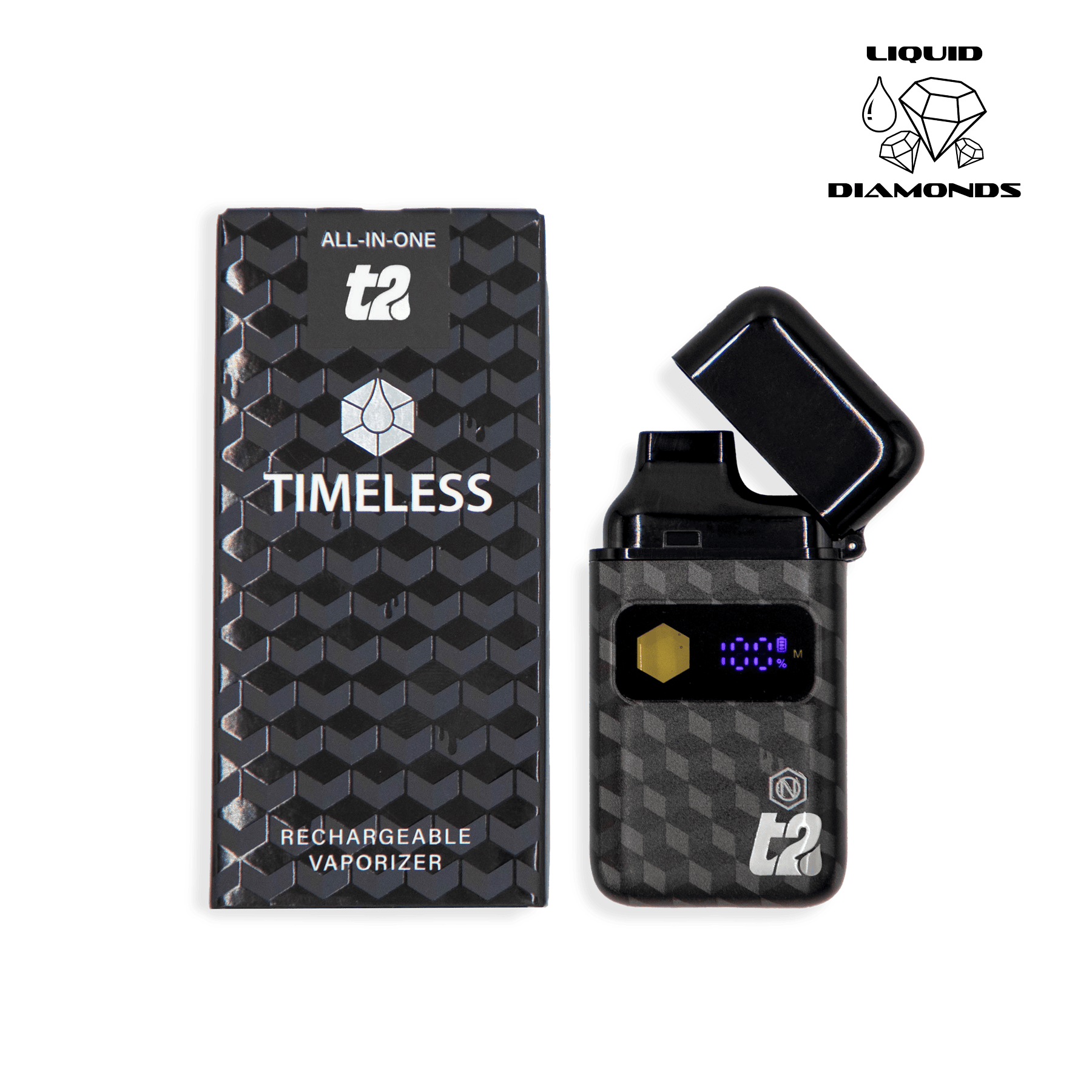 Timeless Vapes - Gluetopia | NOIR Liquid Diamonds T2 Disposable | 2g - 1