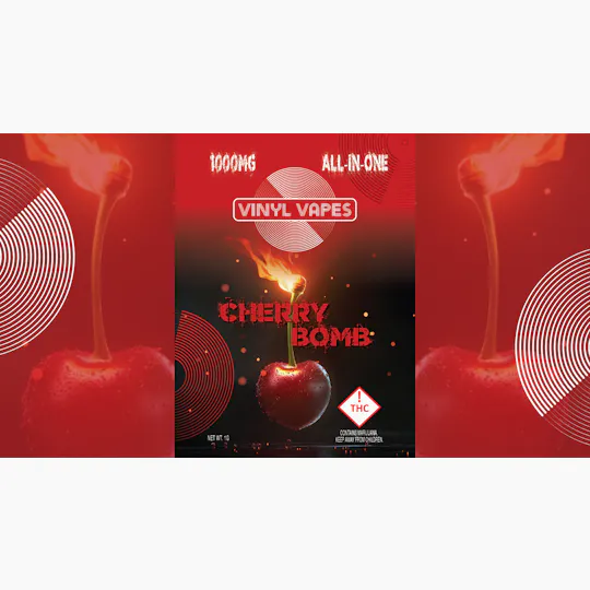 Vinyl Vapes - Cherry Bomb 1G All-In-One Disposable Vape - 1