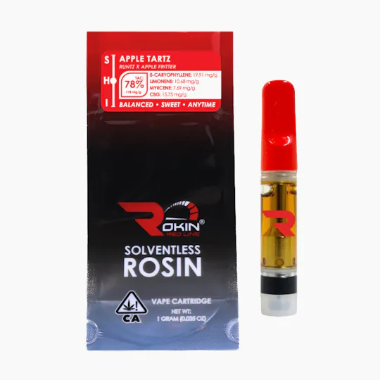 Rokin Cannabis - Rokin - Redline Rosin - Apple Tartz - Cartridge 1.0g - 1