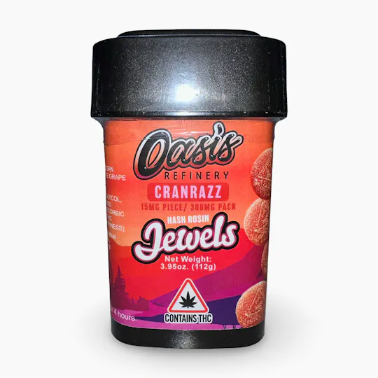Indico - Cranrazz 300mg Hash Rosin Jewels - Oasis Refinery - 1