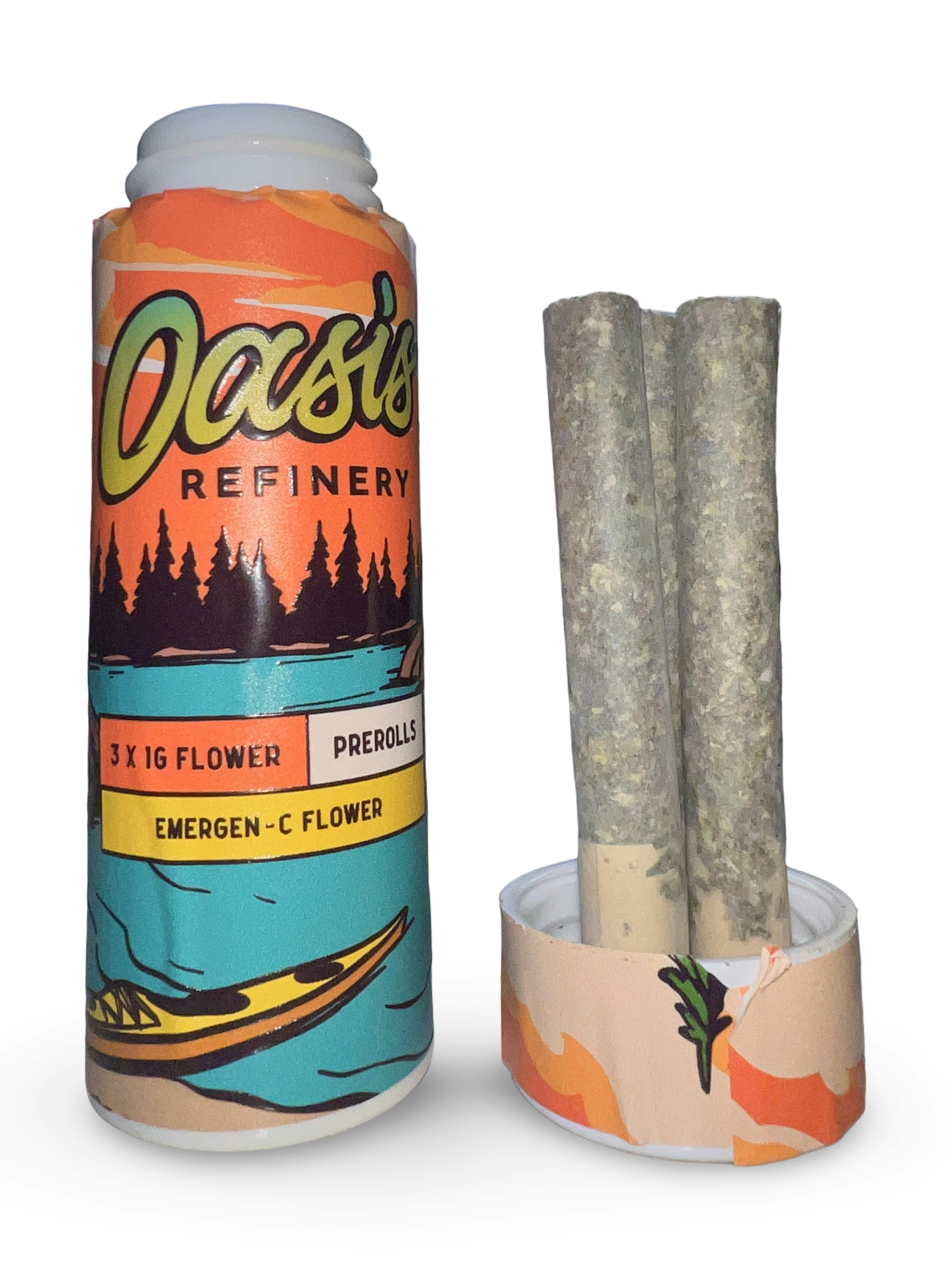 Indico - Emergen-C 3pk 1g Pre-Roll - Oasis Refinery - 1