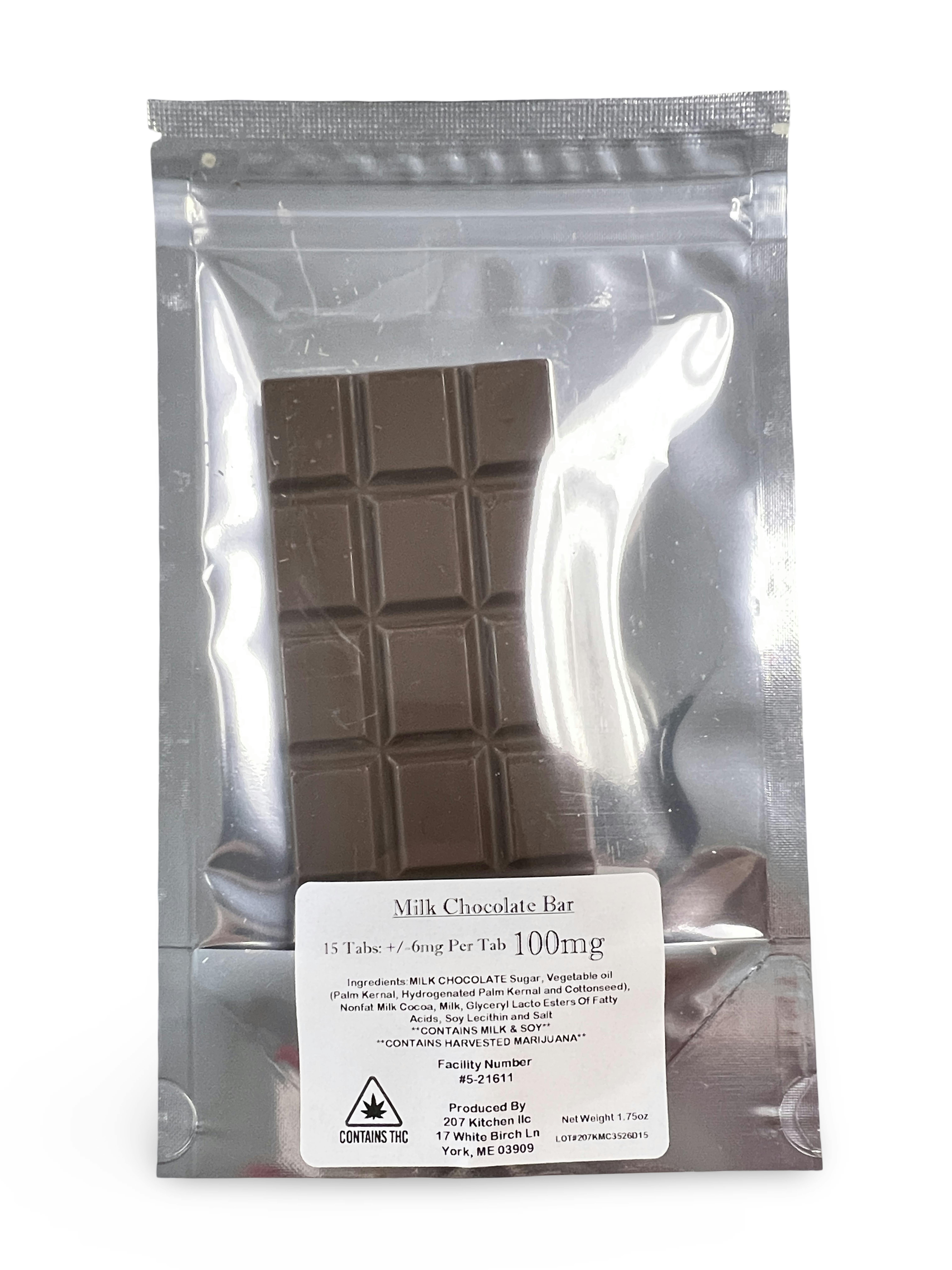 Indico - 100mg Milk Chocolate Bar - 207 Kitchen - 1