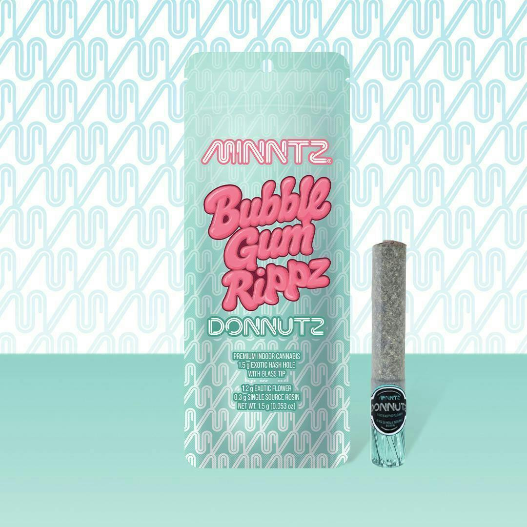 MINNTZ - Bubble Gum Rippz | Donnutz Infused Joint | 1.5g - 1