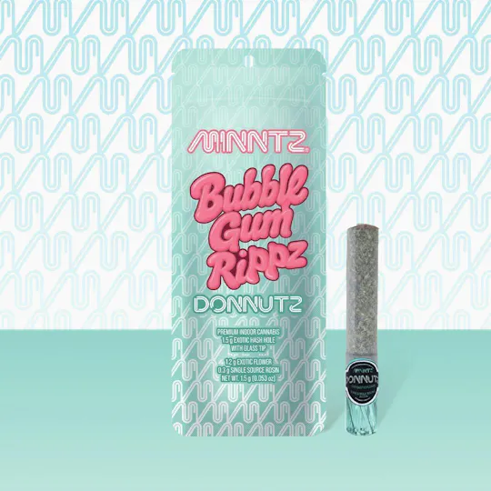 MINNTZ - Bubble Gum Rippz | Donnutz Infused Joint | 1.5g - 1