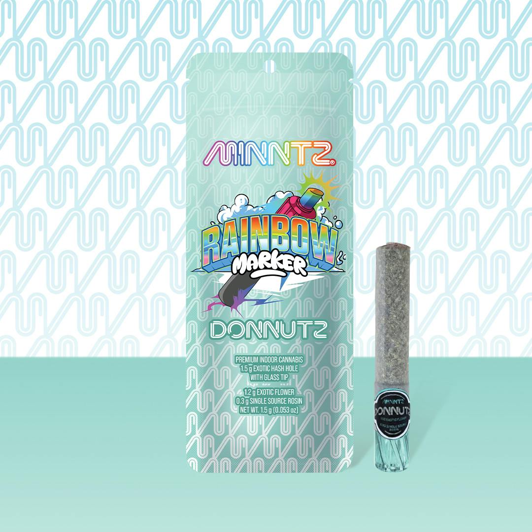MINNTZ - MINNTZ | Rainbow Marker | Donnutz Infused Joint | 1.5g - 1