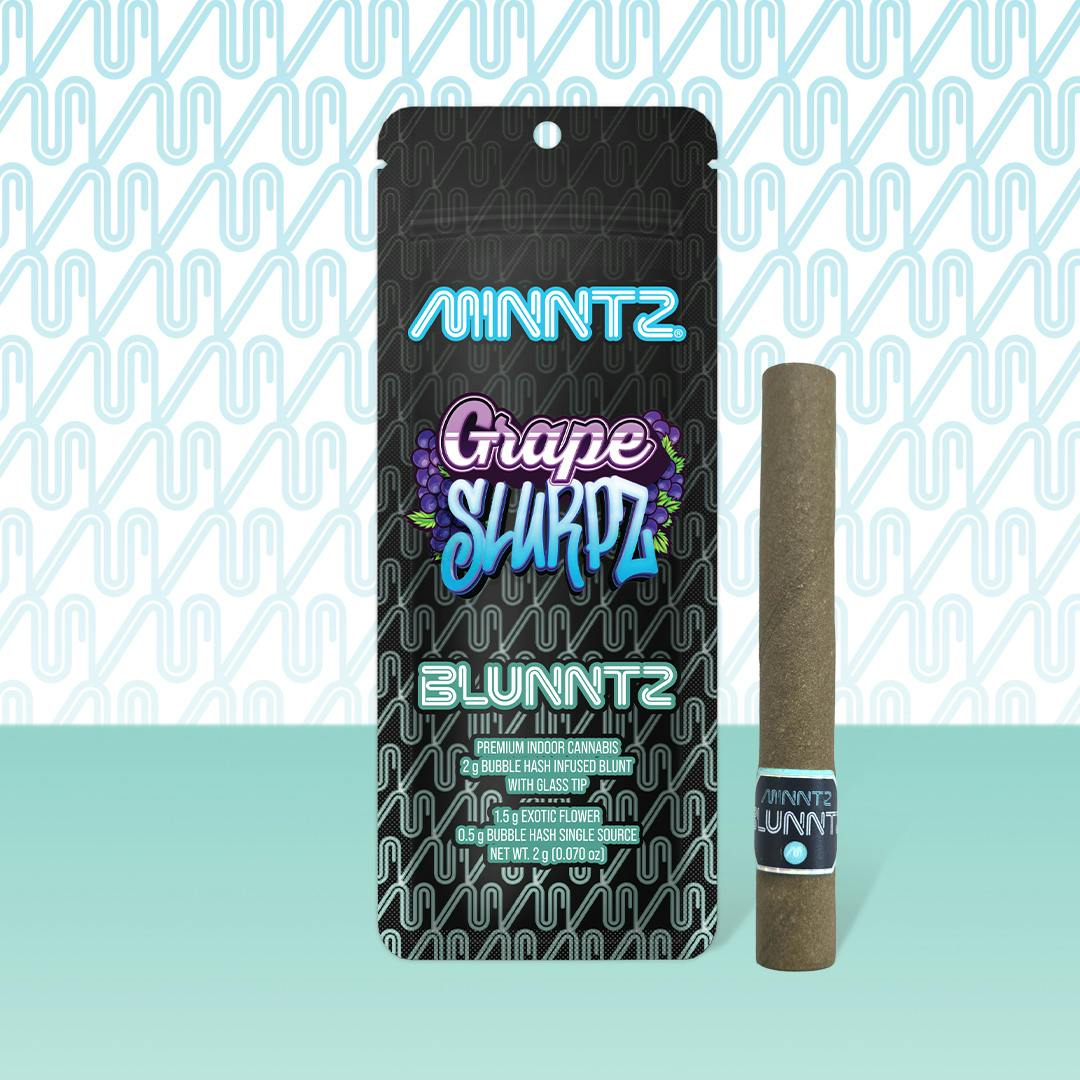 MINNTZ - MINNTZ | Grape Slurpz | Infused Blunt | 2g - 1