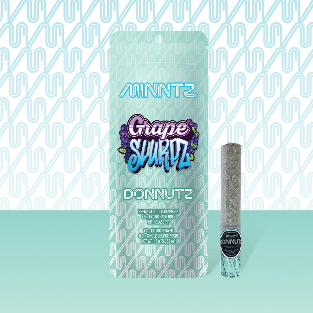 MINNTZ - MINNTZ | Grape Slurpz | Donnutz | Infused Joint | 1.5g - 1