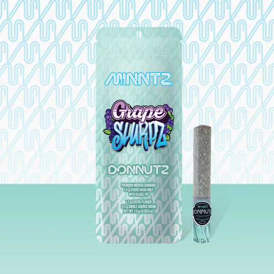 MINNTZ - MINNTZ | Grape Slurpz | Donnutz | Infused Joint | 1.5g - 1