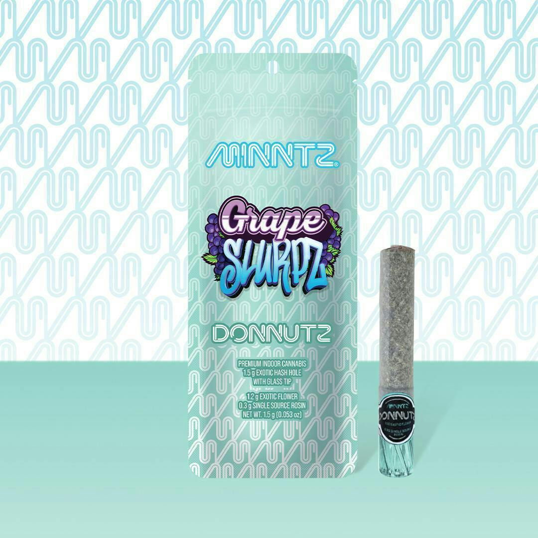 MINNTZ - Grape Slurpz | Donnutz Infused Joint | 1.5g - 1