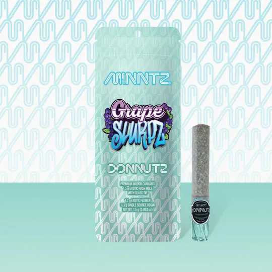 MINNTZ - Grape Slurpz | Donnutz Infused Joint | 1.5g - 1