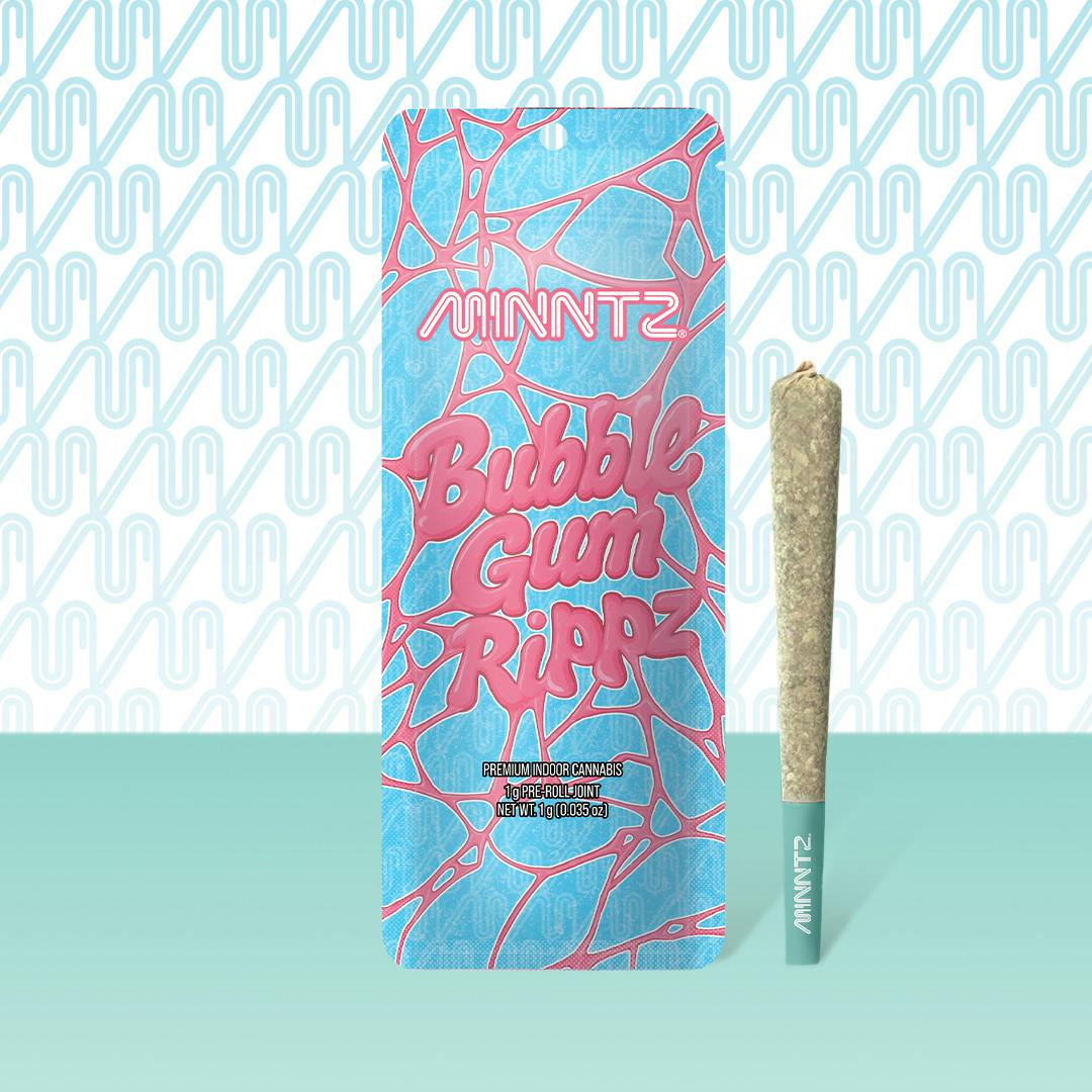 MINNTZ - MINNTZ | Bubble Gum Rippz | Joint | 1g - 1
