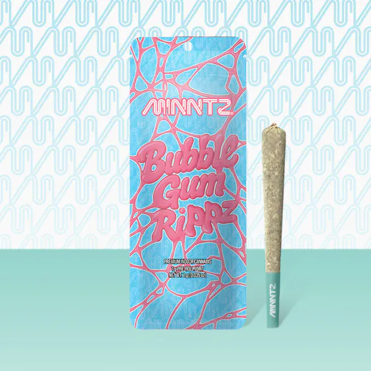 MINNTZ - MINNTZ | Bubble Gum Rippz | Joint | 1g - 1